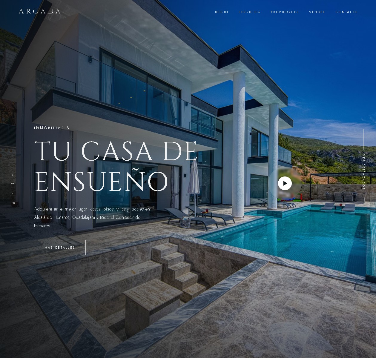 Inmobiliaria Arcada — landing page